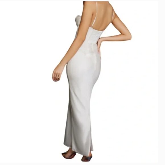 House of CB Charmaine Ivory Corset Maxi Bridal Dress - Picture 2 of 5